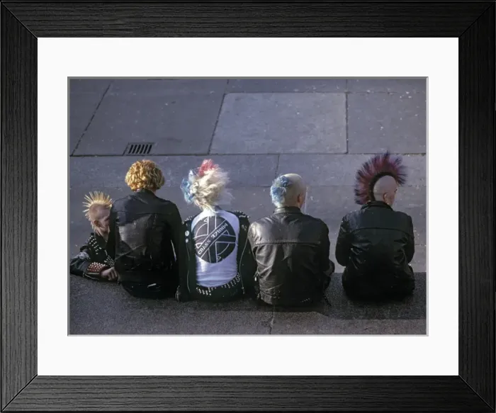 Framed Print : Punks Hairstyles Framed Print : Punks Hairstyles