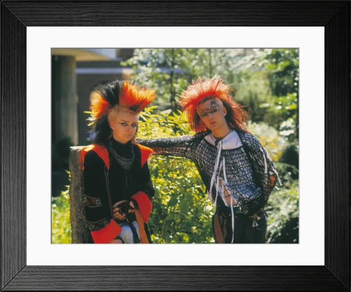 Framed Print : Punk Mohicans 1986 Framed Print : Punk Mohicans 1986