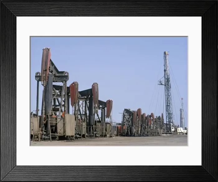 Framed Print : Oil Pumps in the city of Los Angeles Framed Print : Oil Pumps in the city of Los Angeles