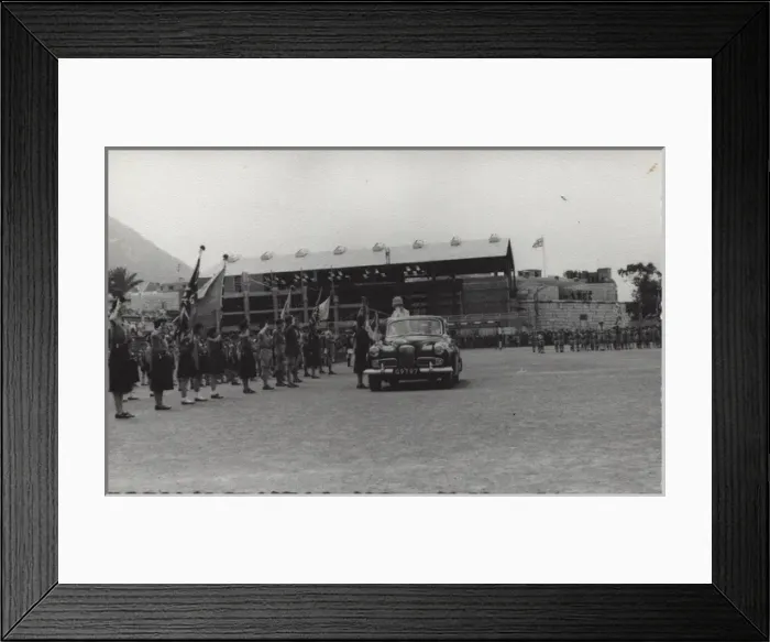 Framed Print : Visit of Queen Mother to Gibraltar Framed Print : Visit of Queen Mother to Gibraltar
