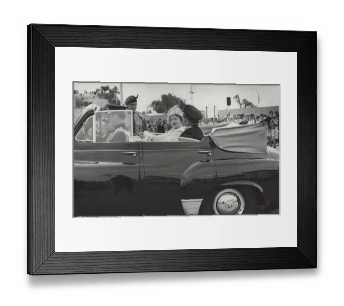 Framed Print : Visit of Queen Mother to Gibraltar Framed Print : Visit of Queen Mother to Gibraltar