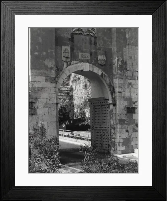 Framed Print : One of the Southport Gates, Gibraltar Framed Print : One of the Southport Gates, Gibraltar
