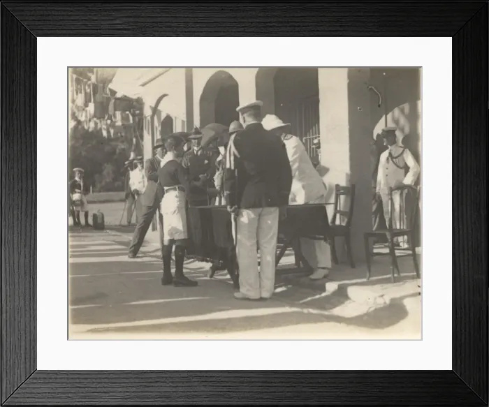 Framed Print : Sea Scouts taking part in an activity, Gibraltar Framed Print : Sea Scouts taking part in an activity, Gibraltar