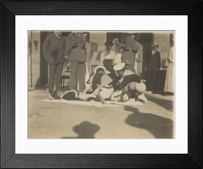 Framed Print : Sea Scouts taking part in an activity, Gibraltar Framed Print : Sea Scouts taking part in an activity, Gibraltar