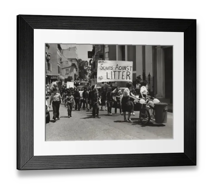 Framed Print : Gibraltar cub scouts in anti-litter campaign Framed Print : Gibraltar cub scouts in anti-litter campaign