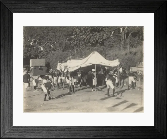 Framed Print : Sea Scouts preparing for an activity, Gibraltar Framed Print : Sea Scouts preparing for an activity, Gibraltar