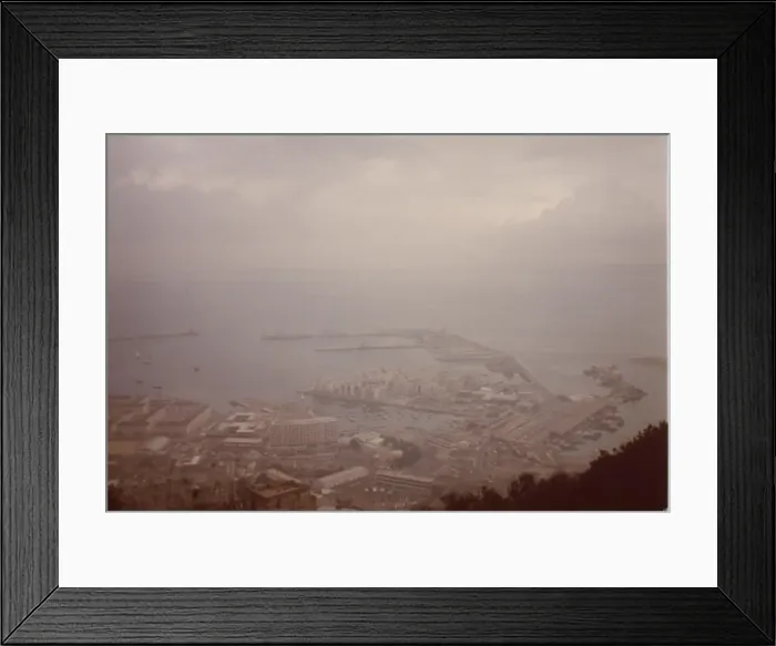 Framed Print : View of town and harbour, Gibraltar Framed Print : View of town and harbour, Gibraltar