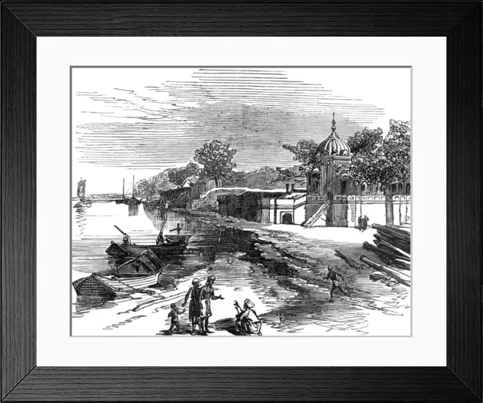 Framed Print : Suttee Chowrah Ghaut, 1860 Framed Print : Suttee Chowrah Ghaut, 1860