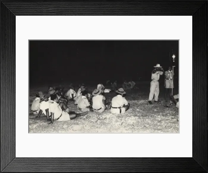 Framed Print : Scouts in Banaba (Ocean Island), Pacific Framed Print : Scouts in Banaba (Ocean Island), Pacific