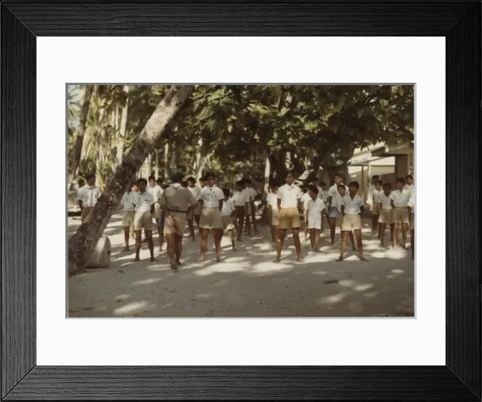 Framed Print : Venture Scouts, Gilbert Islands, Pacific Framed Print : Venture Scouts, Gilbert Islands, Pacific