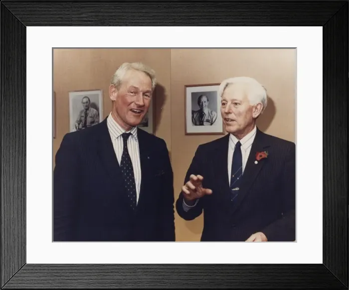 Framed Print : Two men in scout headquarters, Gibraltar Framed Print : Two men in scout headquarters, Gibraltar