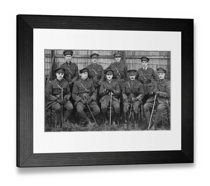 Framed Print : Officers of the 1st London Cyclists Company, WW1 Framed Print : Officers of the 1st London Cyclists Company, WW1