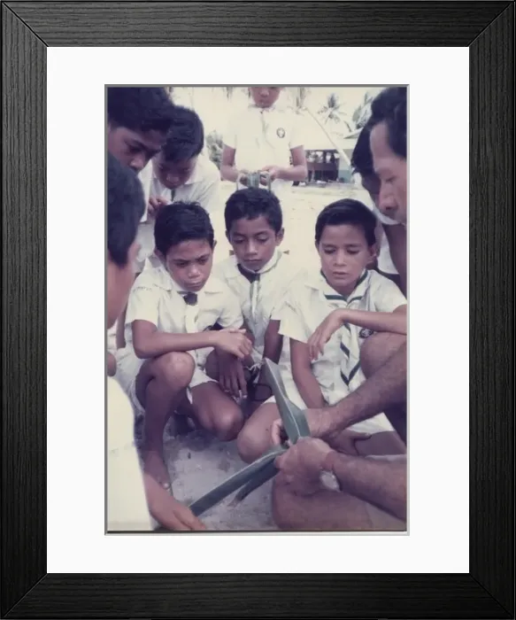 Framed Print : Boy scouts on Tuvalu, Gilbert Islands, Pacific Framed Print : Boy scouts on Tuvalu, Gilbert Islands, Pacific
