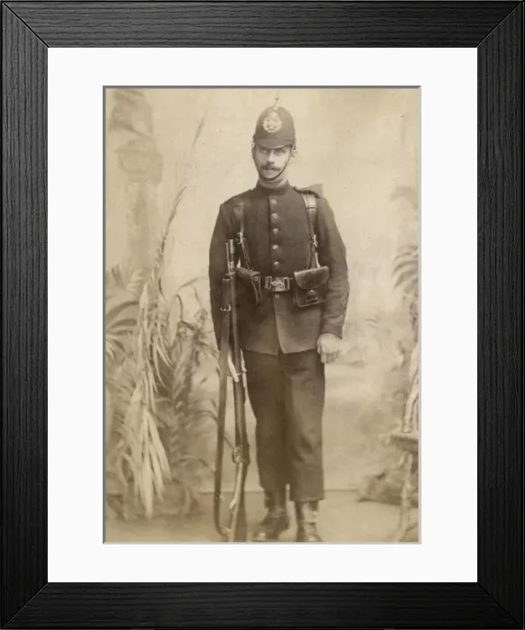 Framed Print : Policeman with rifle Framed Print : Policeman with rifle