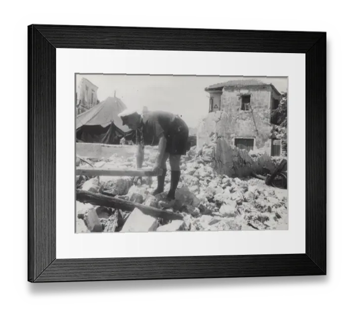 Framed Print : Scout in ruins of Argostolion, Kefalonia, Greece Framed Print : Scout in ruins of Argostolion, Kefalonia, Greece