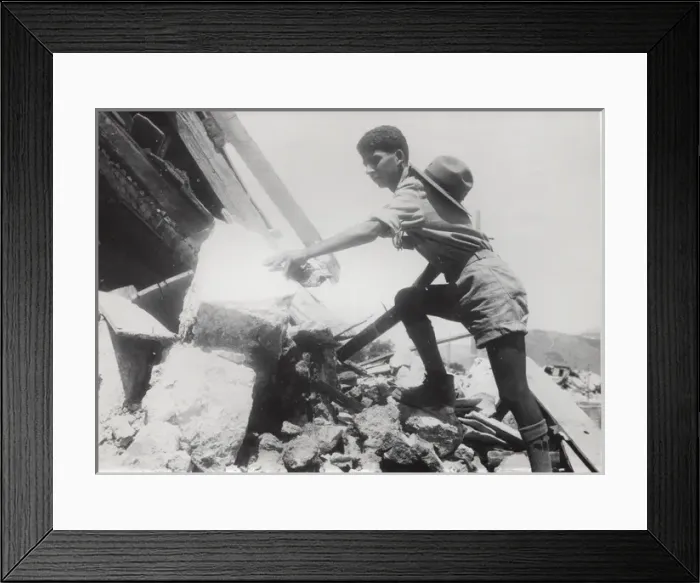 Framed Print : Scout in ruins of Argostolion, Kefalonia, Greece Framed Print : Scout in ruins of Argostolion, Kefalonia, Greece