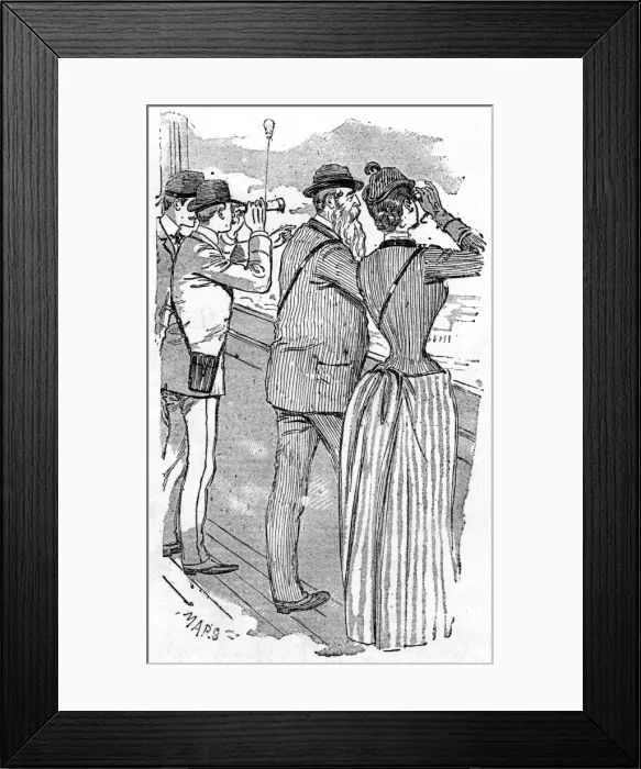 Framed Print : Admiring view from second platform of the Eiffel Tower