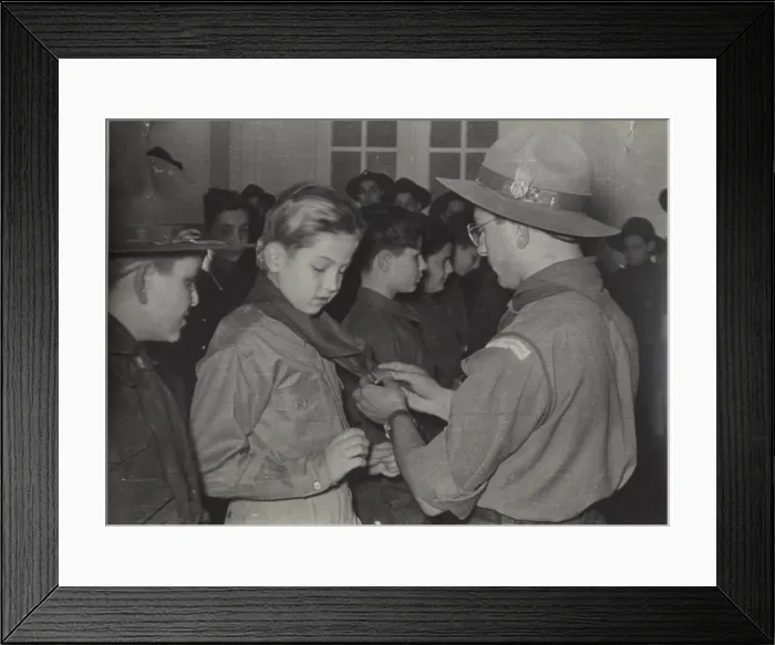 Framed Print : Greek boy scouts and leaders Framed Print : Greek boy scouts and leaders