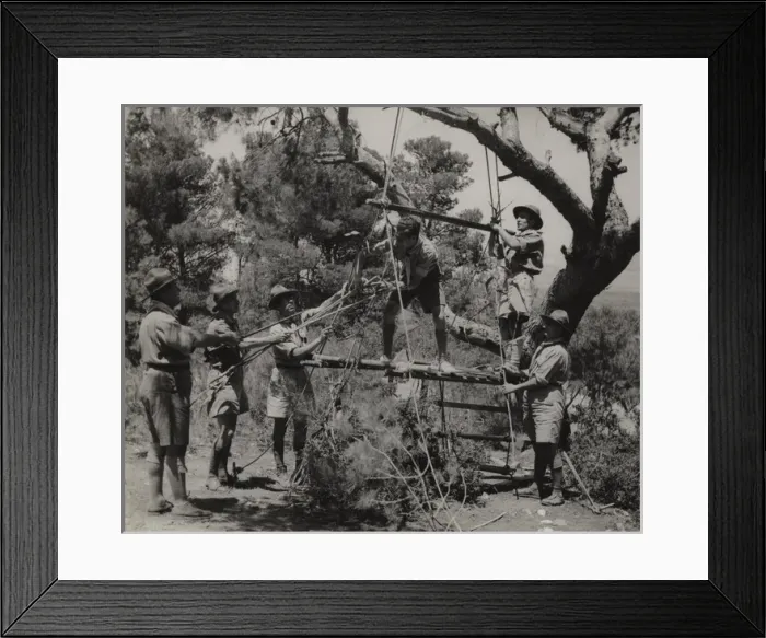 Framed Print : Greek boy scouts at camp Framed Print : Greek boy scouts at camp