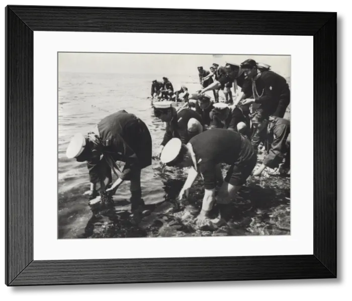 Framed Print : Greek sea scouts on the seashore Framed Print : Greek sea scouts on the seashore