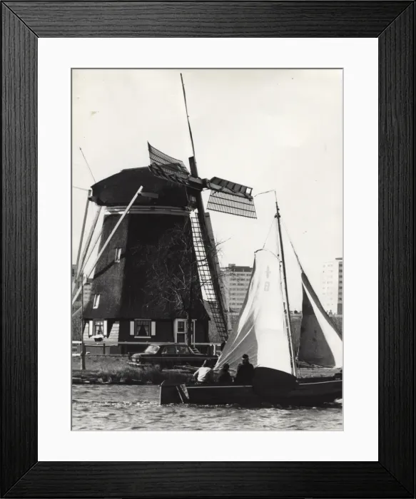 Framed Print : Dutch sea scouts in sailing boat, Holland Framed Print : Dutch sea scouts in sailing boat, Holland