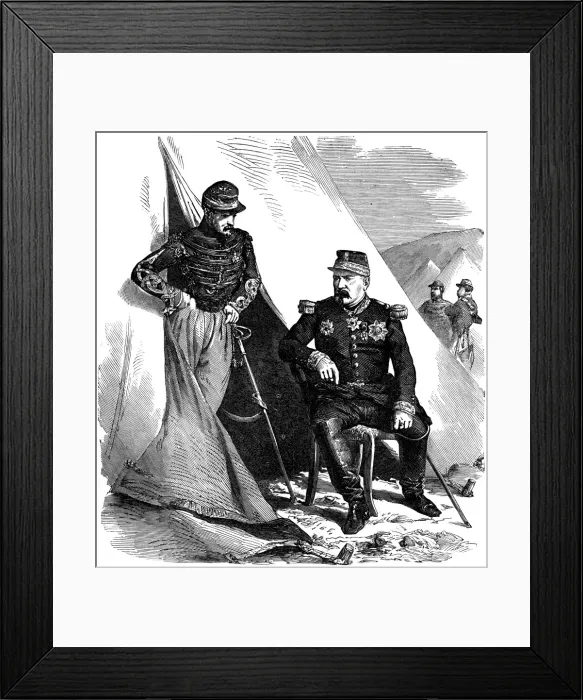 Framed Print : General Bosquet and Captain Dampierre Framed Print : General Bosquet and Captain Dampierre
