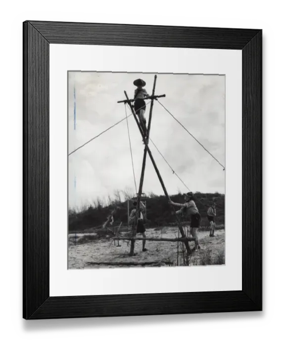 Framed Print : Dutch scouts at camp, Netherlands Framed Print : Dutch scouts at camp, Netherlands