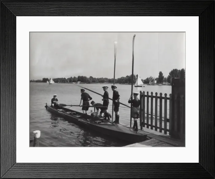 Framed Print : Dutch sea scouts boating, Holland Framed Print : Dutch sea scouts boating, Holland