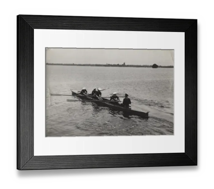 Framed Print : Dutch sea scouts in rowing boat, Holland Framed Print : Dutch sea scouts in rowing boat, Holland