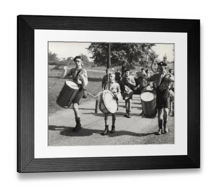 Framed Print : 13th Highlanders Band of scouts on the march Framed Print : 13th Highlanders Band of scouts on the march