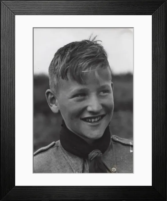 Framed Print : Portrait of a Dutch boy scout, Holland Framed Print : Portrait of a Dutch boy scout, Holland