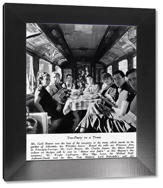Cecil Beatons tea party in a tram