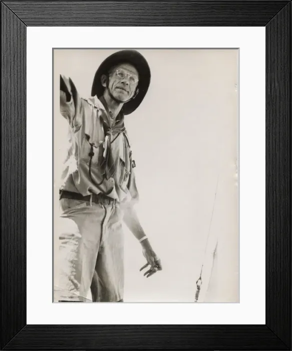 Framed Print : Scouting leader sighting land, British Honduras Framed Print : Scouting leader sighting land, British Honduras