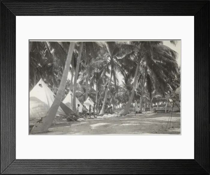 Framed Print : Boy scouts at camp, British Honduras Framed Print : Boy scouts at camp, British Honduras
