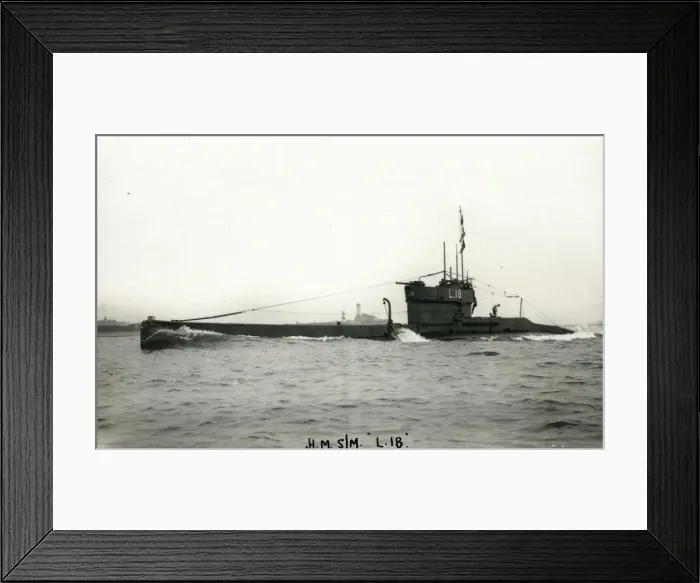 Framed Print : British submarine HMS L18 Framed Print : British submarine HMS L18