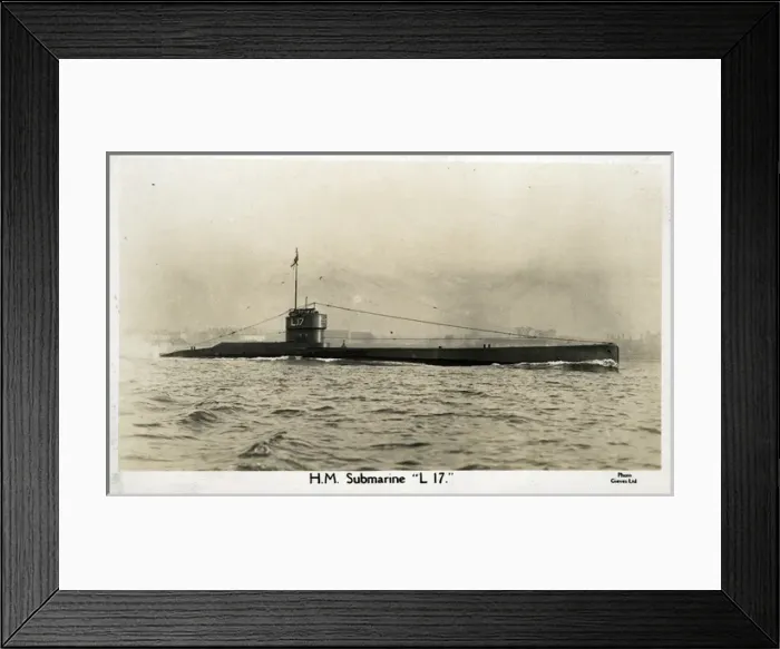 Framed Print : British submarine HMS L17 Framed Print : British submarine HMS L17