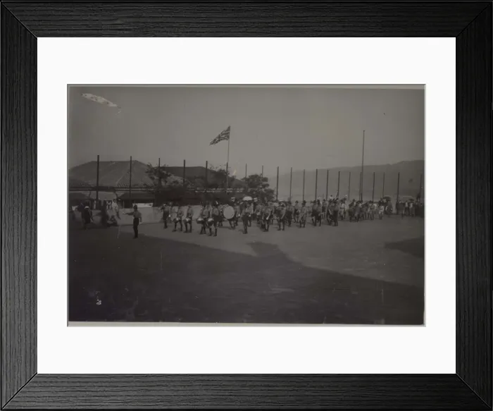 Framed Print : Scouts inspection and parade, Hong Kong, China Framed Print : Scouts inspection and parade, Hong Kong, China