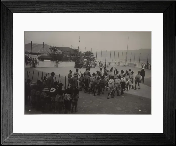 Framed Print : Scouts inspection and parade, Hong Kong, China Framed Print : Scouts inspection and parade, Hong Kong, China