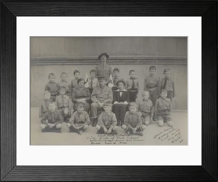 Framed Print : Group photo of wolf cubs, Hong Kong, China Framed Print : Group photo of wolf cubs, Hong Kong, China