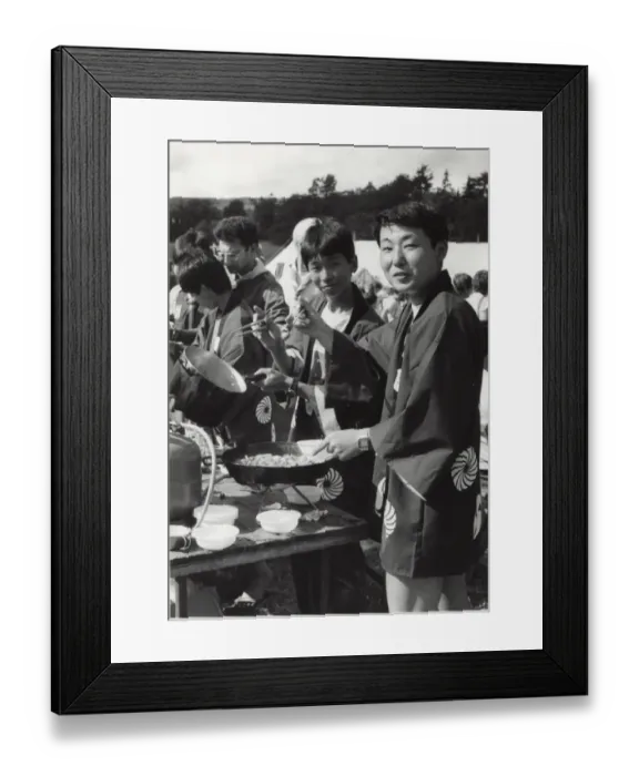 Framed Print : Japanese scouts at jamboree, Blair Atholl, Scotland Framed Print : Japanese scouts at jamboree, Blair Atholl, Scotland