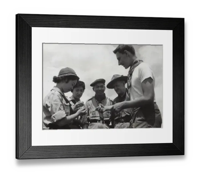 Framed Print : Boy and girl scouts at Jamboree, Karuizawa, Japan Framed Print : Boy and girl scouts at Jamboree, Karuizawa, Japan