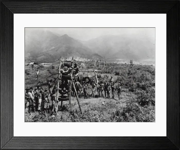 Framed Print : Japanese scouts on an outdoor activity Framed Print : Japanese scouts on an outdoor activity