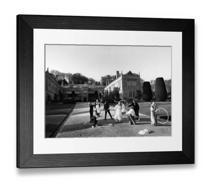 Framed Print : Children in period costume, Lanhydrock House, Cornwall Framed Print : Children in period costume, Lanhydrock House, Cornwall