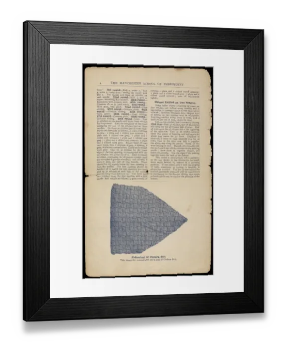 Framed Print : Book of patterns: Women & War - How to knit and crochet Framed Print : Book of patterns: Women & War - How to knit and crochet