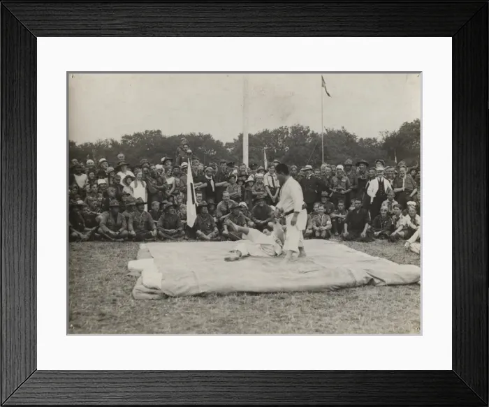Framed Print : Traditional Japanese display at international scout camp Framed Print : Traditional Japanese display at international scout camp