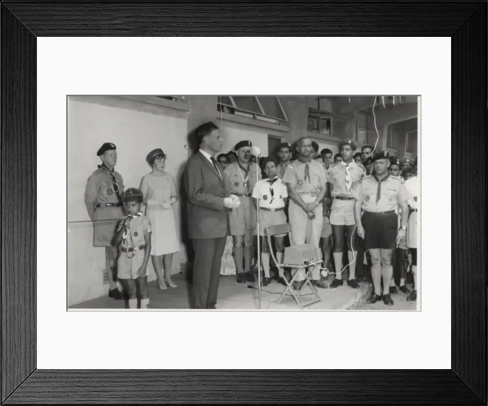 Framed Print : Governor opening exhibition of works, Mauritius Framed Print : Governor opening exhibition of works, Mauritius