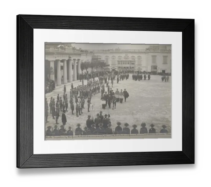 Framed Print : Archbishop inspecting scout troops, Valletta, Malta Framed Print : Archbishop inspecting scout troops, Valletta, Malta