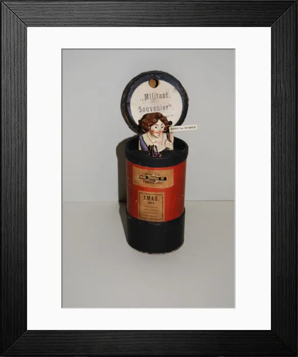 Framed Print : Suffragette Militant Money Box 1913 Framed Print : Suffragette Militant Money Box 1913
