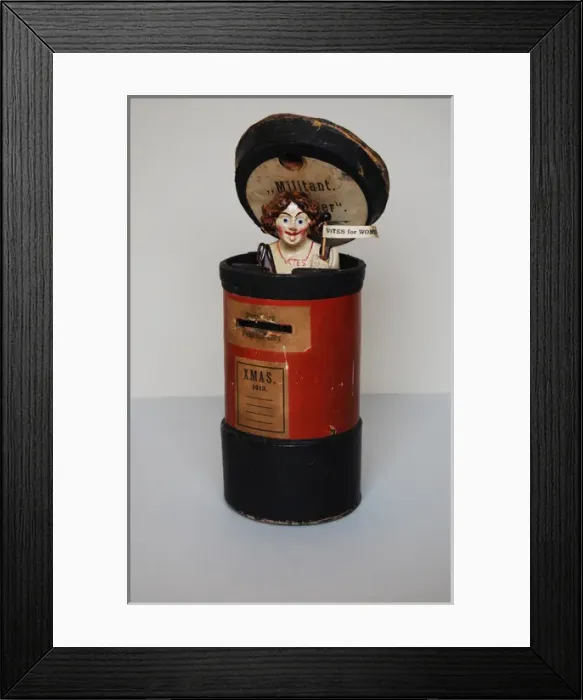 Framed Print : Suffragette Militant Money Box 1914 Framed Print : Suffragette Militant Money Box 1914