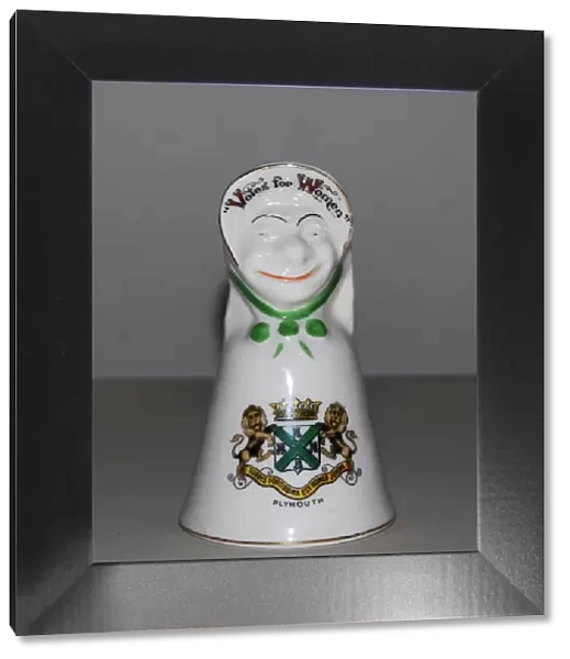 Suffragette Crested China Bell